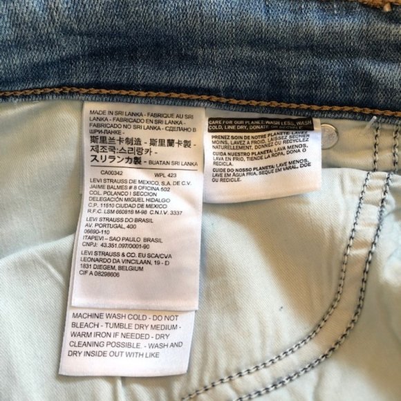 Levis 414 Classic Straight Mid-Rise Jeans - Picture 10 of 12